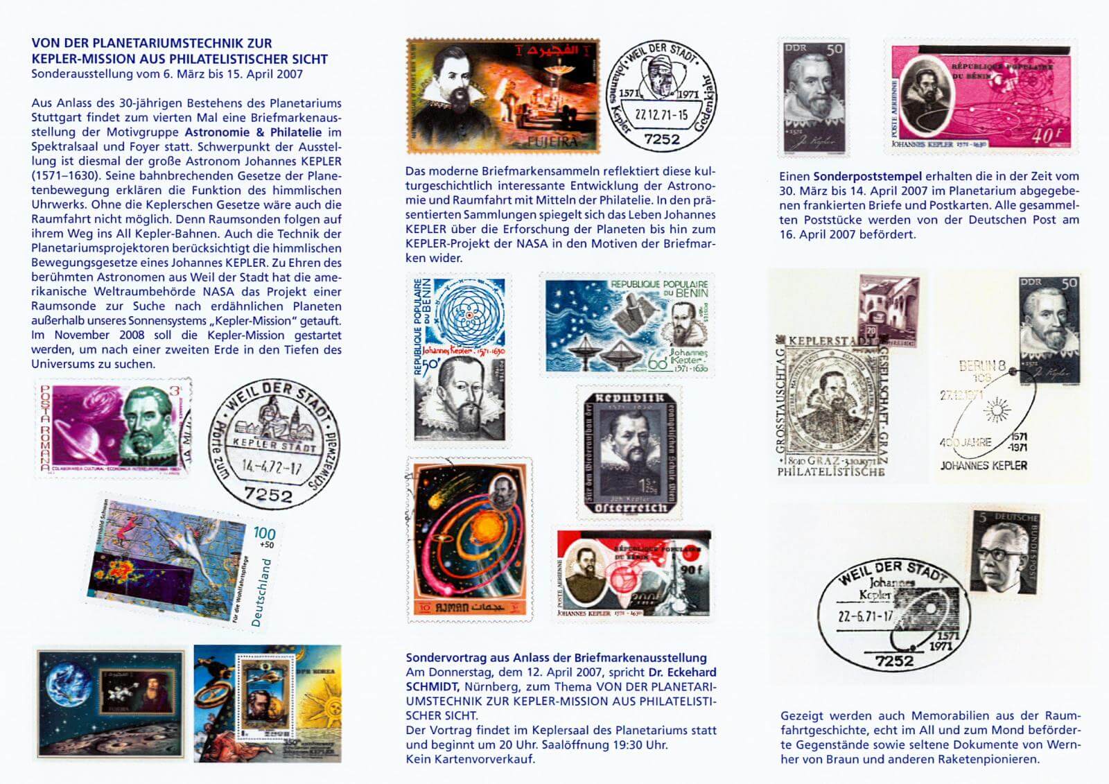 Prospekt Planetarium Stuttgart