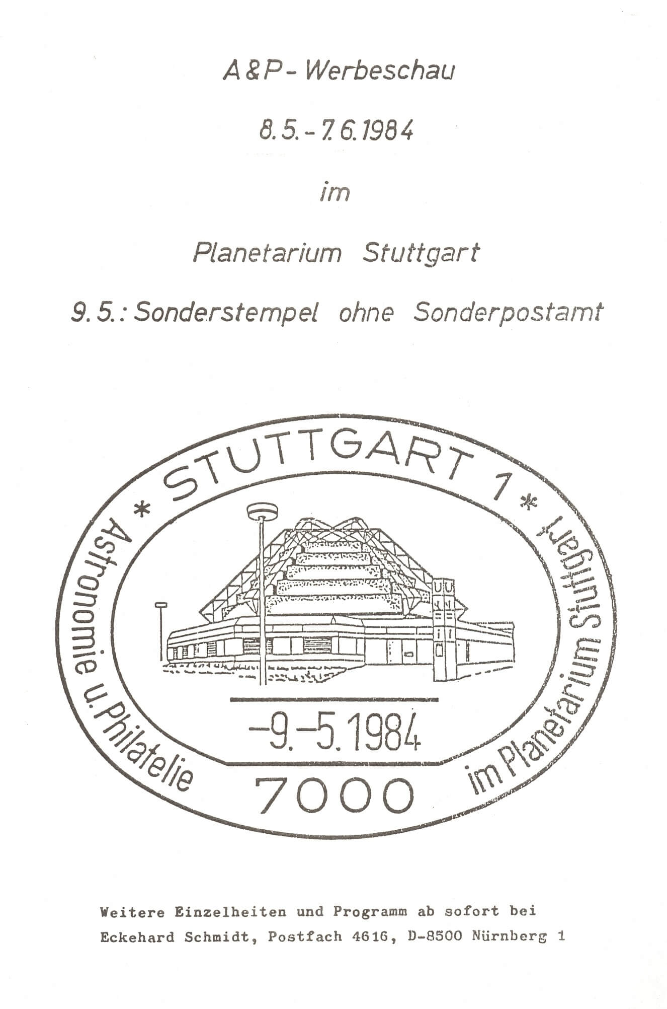 Information in ASTRO-MAGAZIN 2/1984