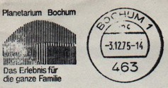 Stempel: Planetarium Bochum 1975